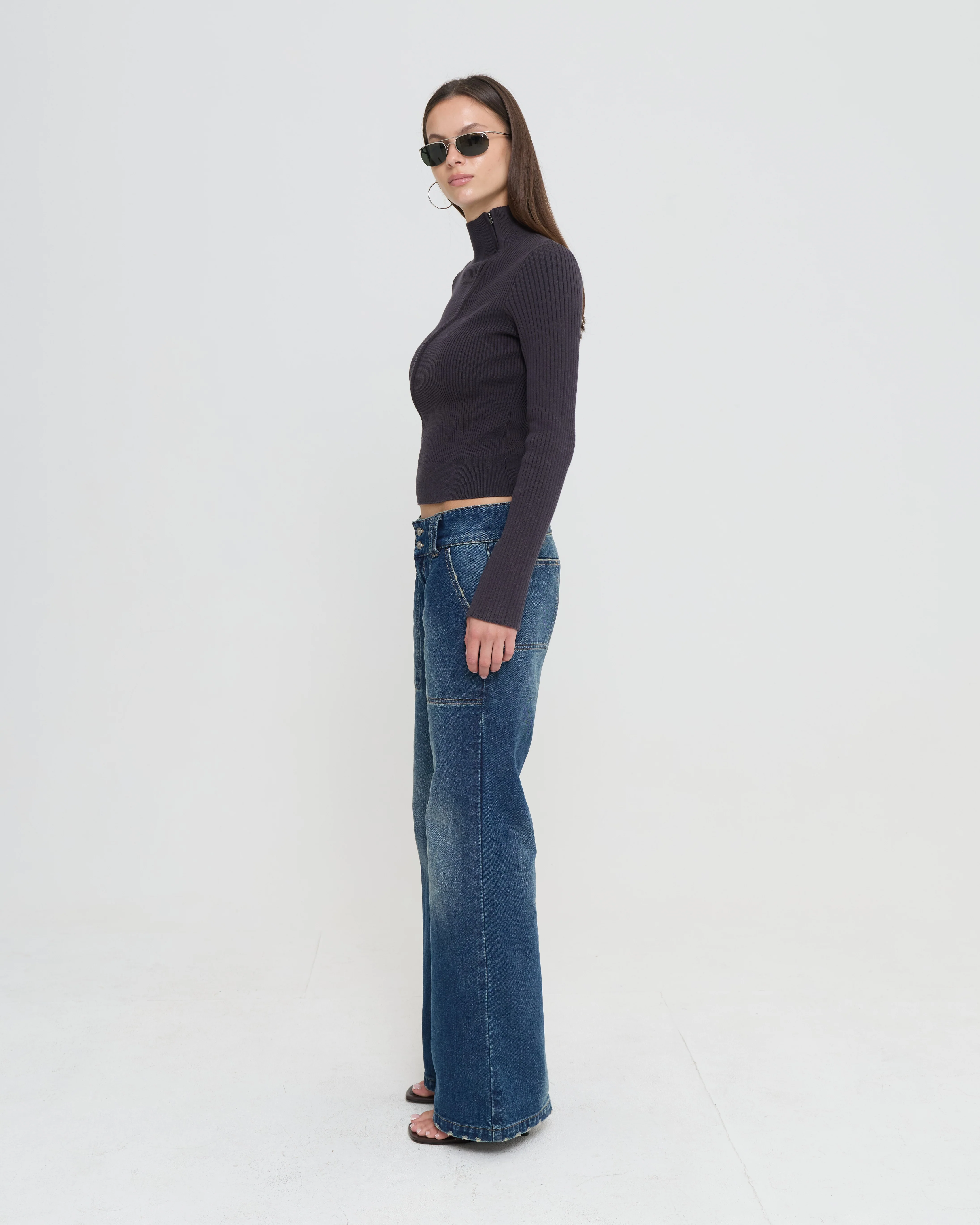 Women's Asym Zip Cardigan - Image 5