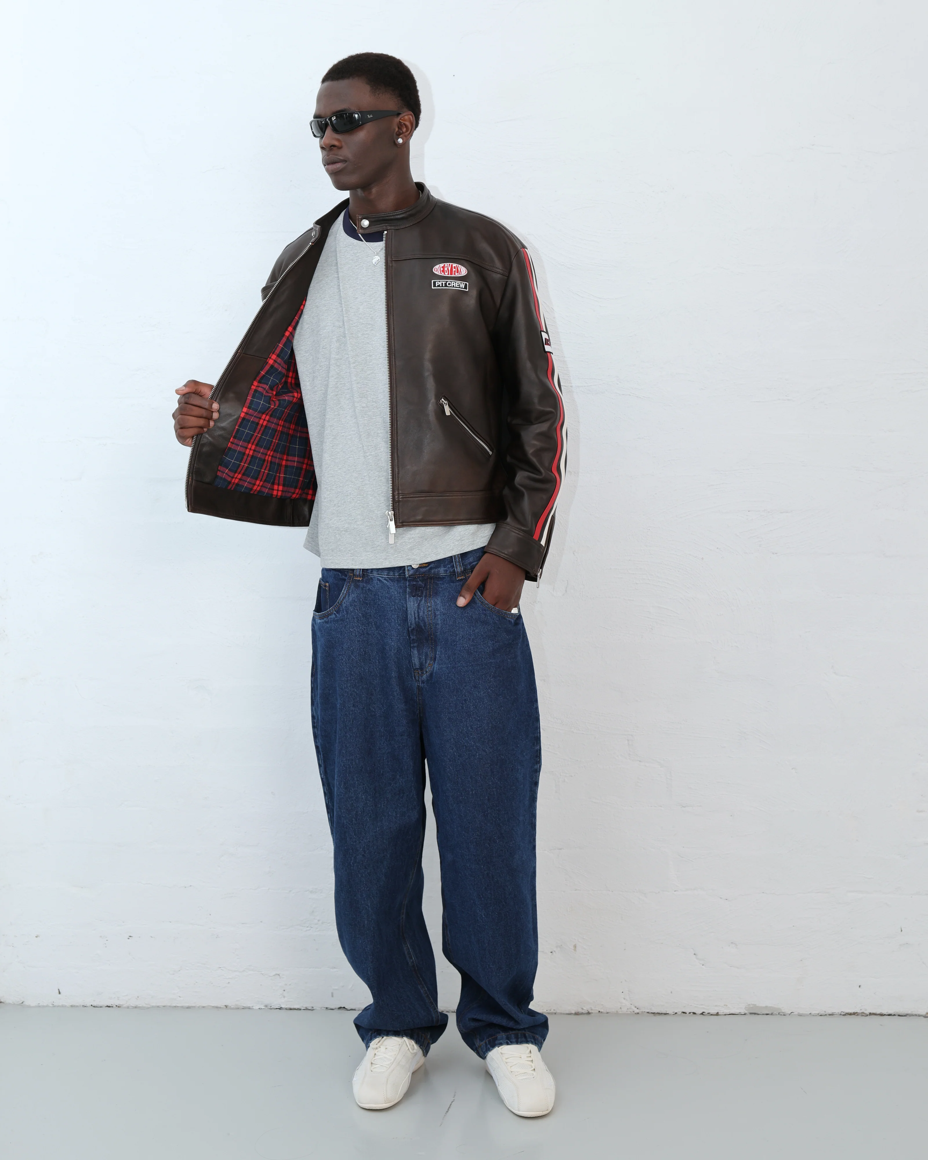 Red Bull Pit Lane / FBF Leather Racing Jacket - Image 11