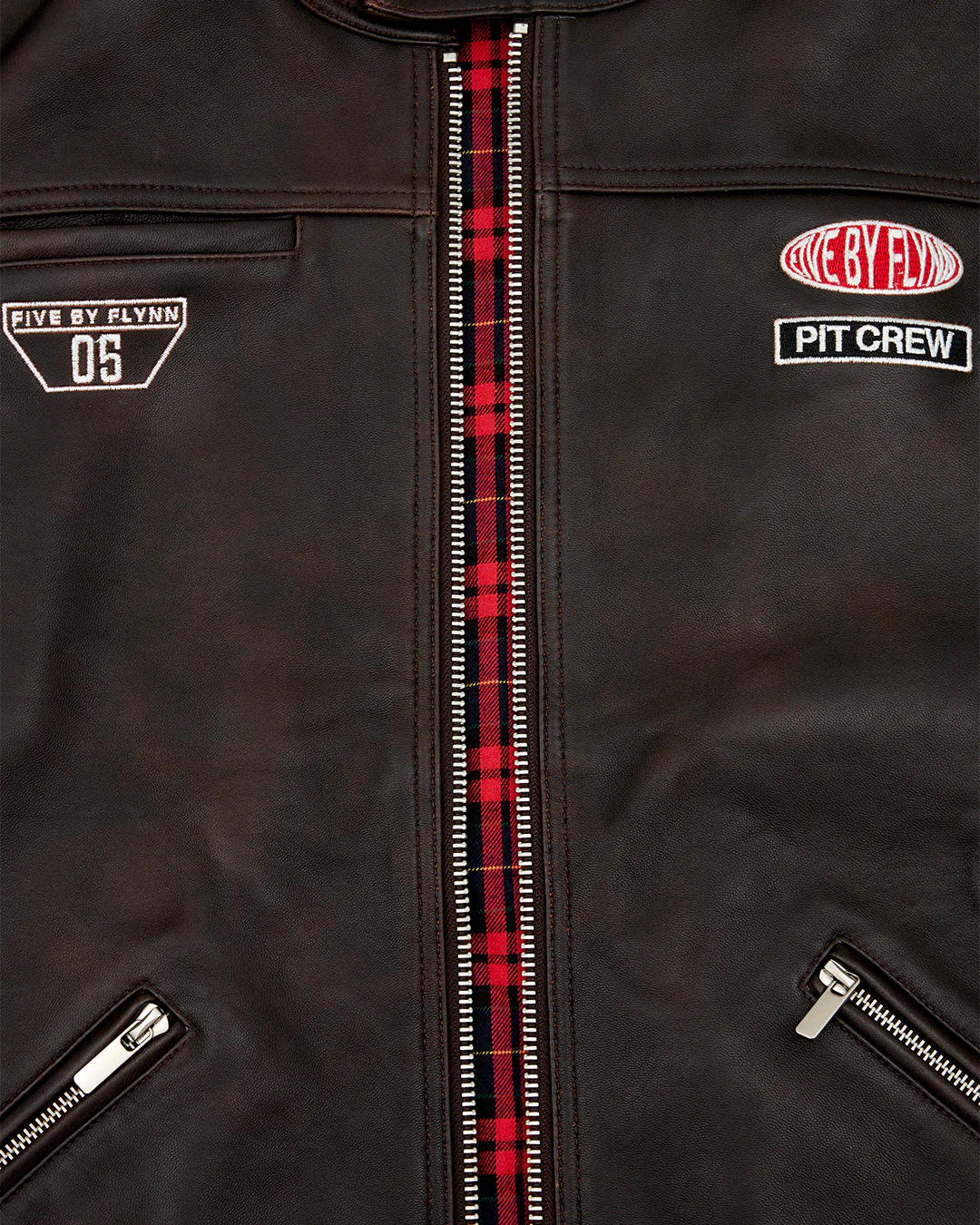 Red Bull Pit Lane / FBF Leather Racing Jacket - Image 4