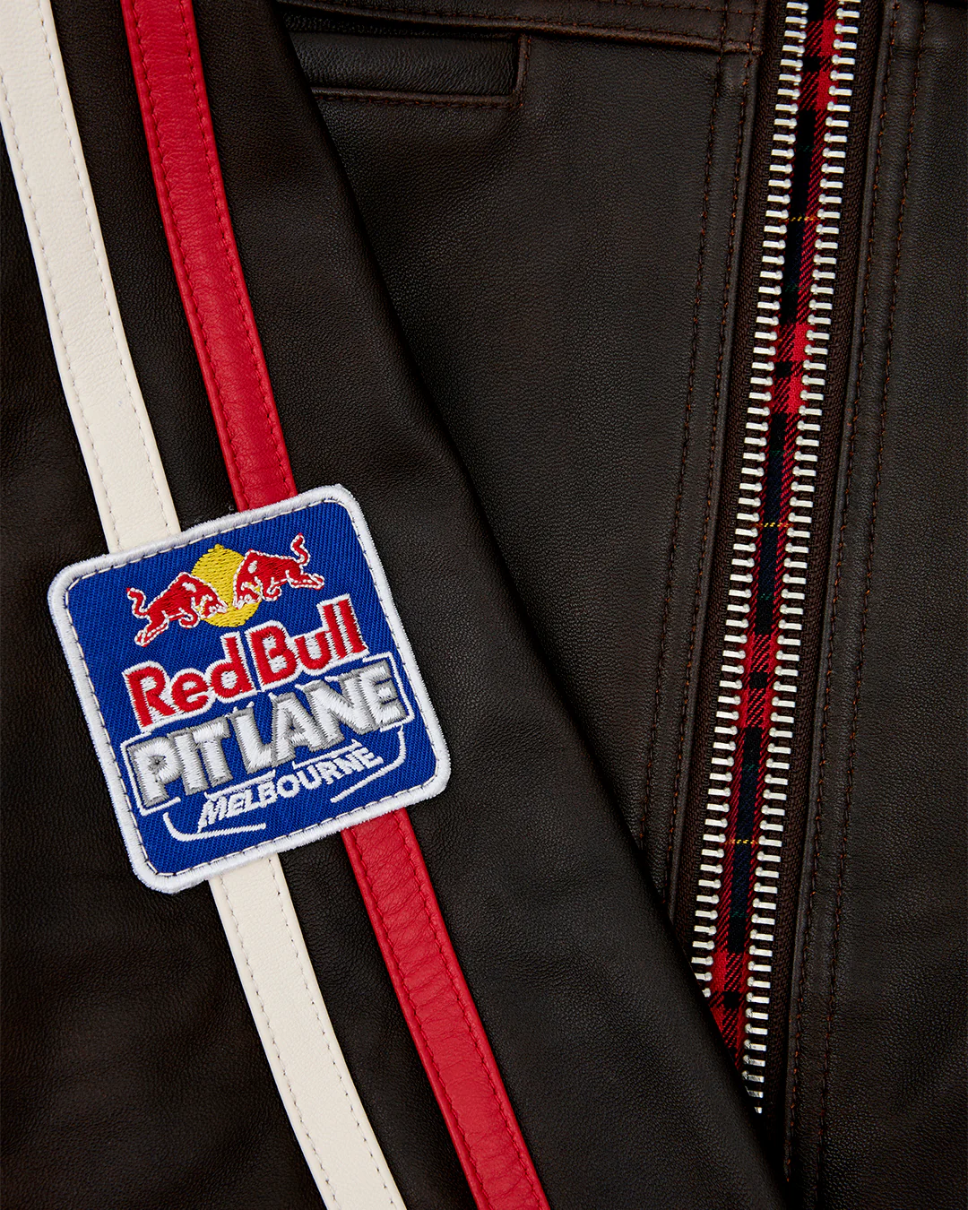 Red Bull Pit Lane / FBF Leather Racing Jacket - Image 7
