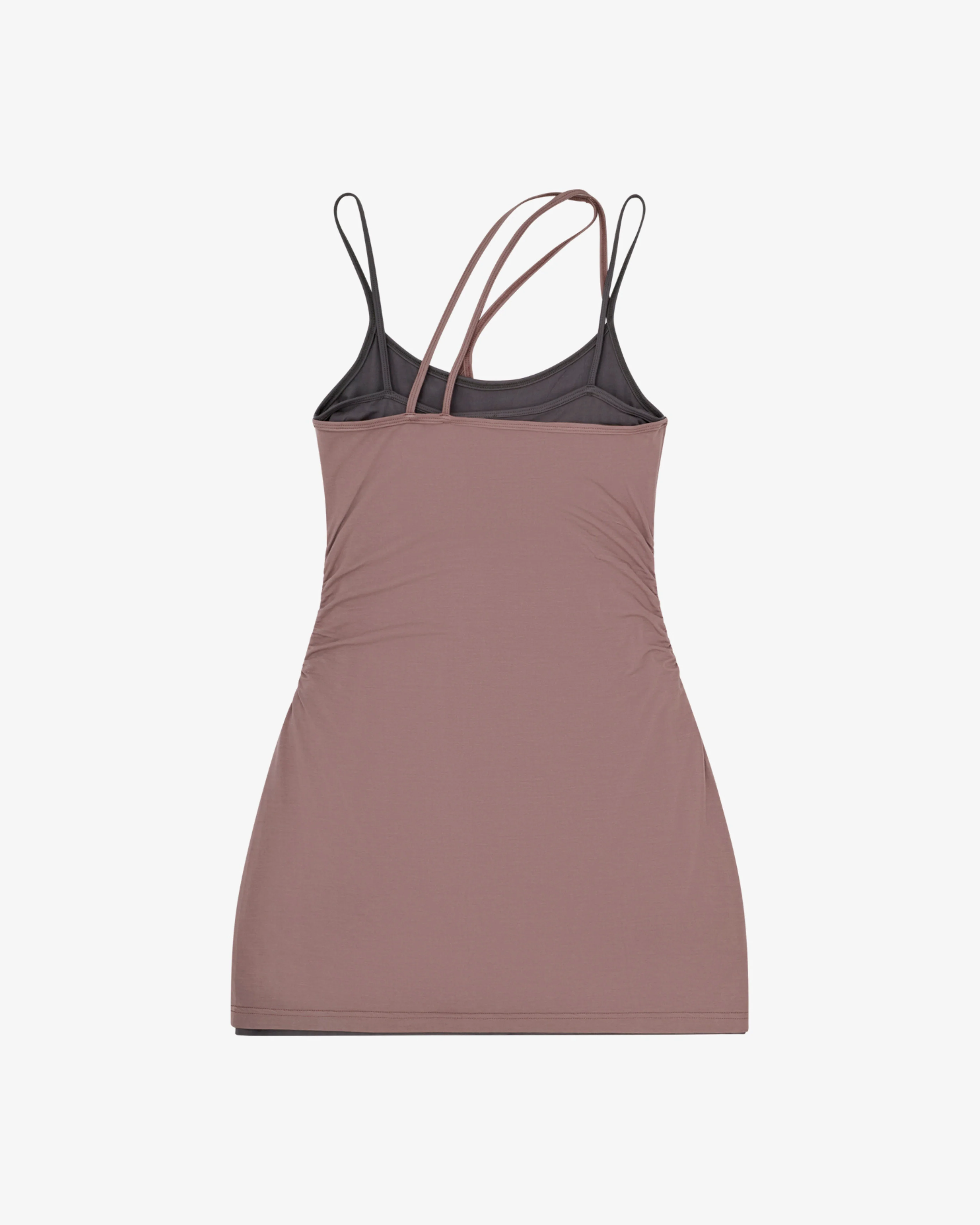 Womens Asym Layered Mini Dress - Image 3