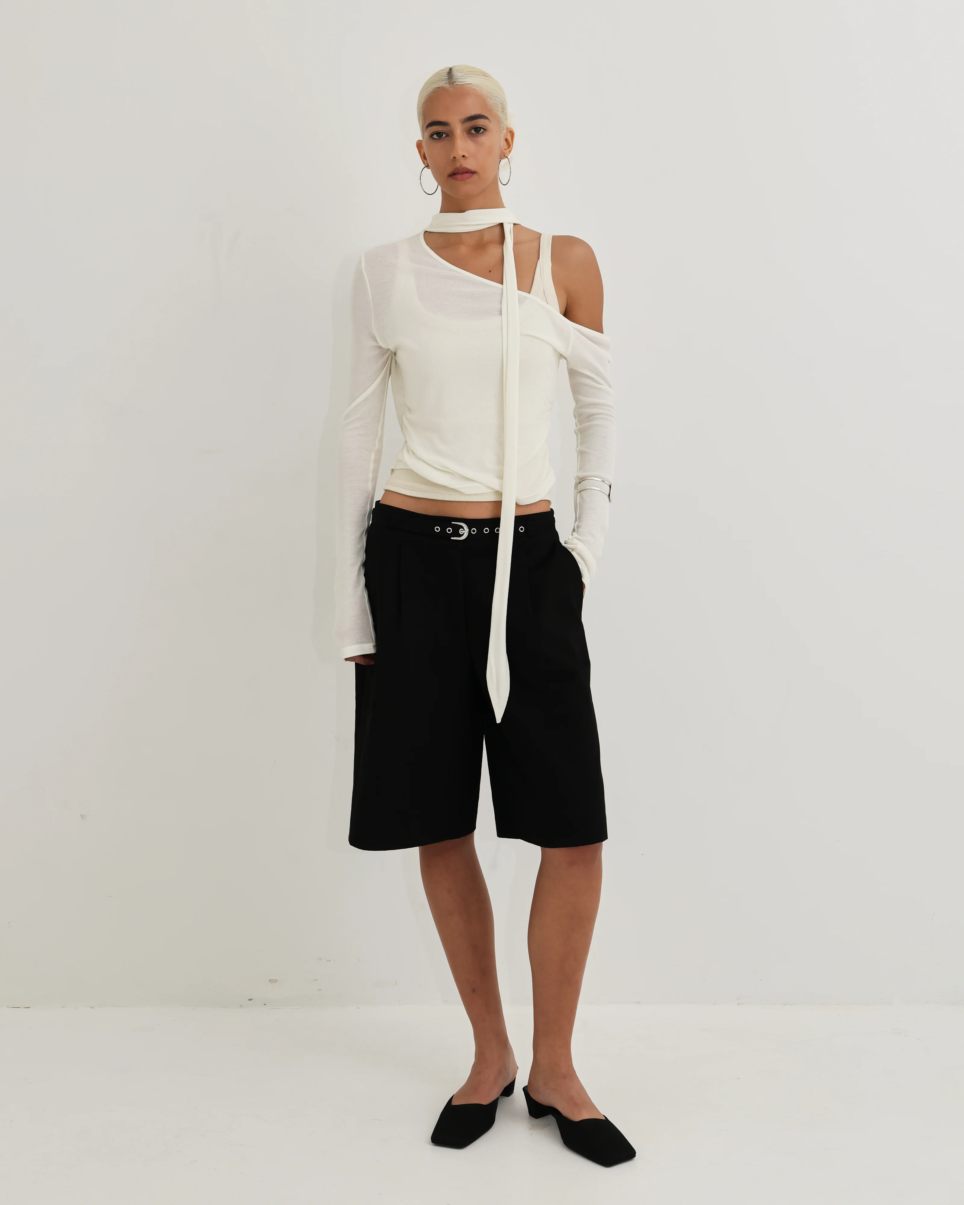 Women's Layered Scarf Top - Image 2