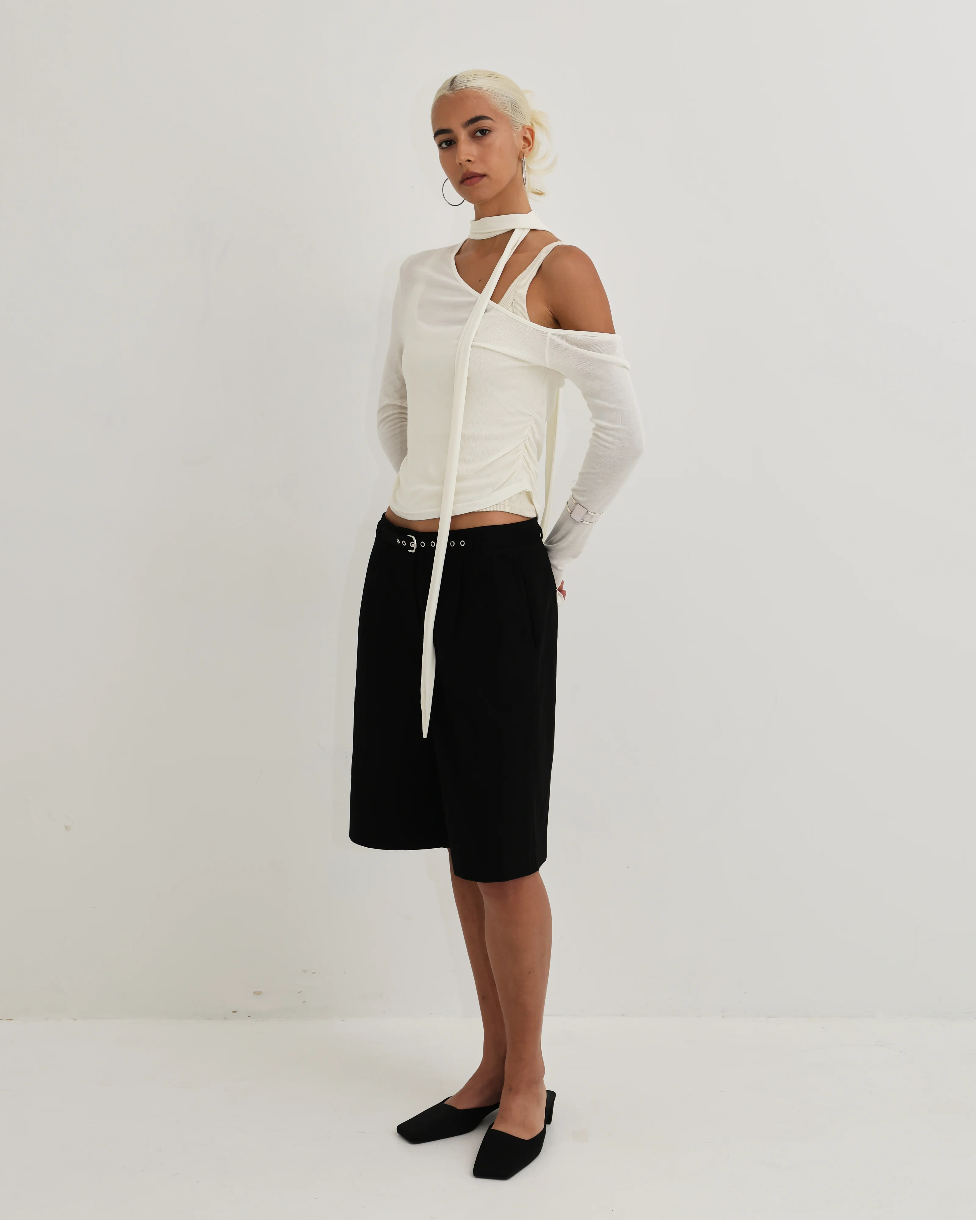 Women's Layered Scarf Top - Image 7