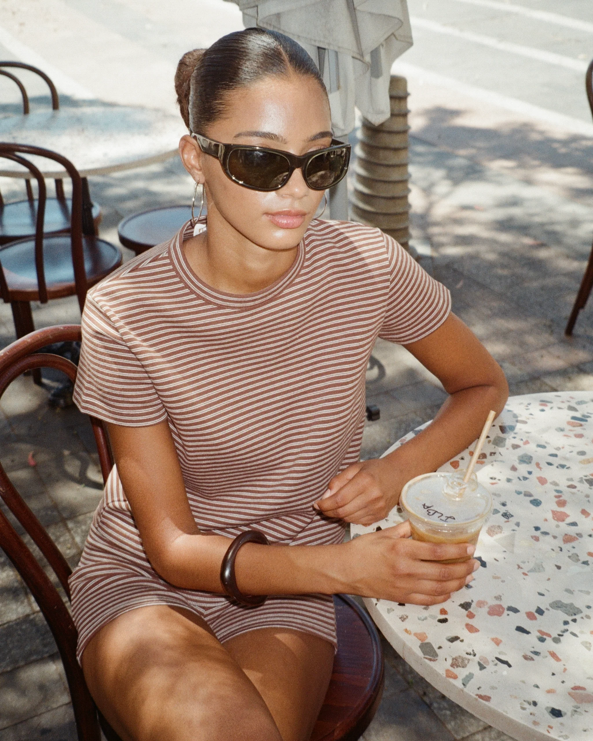 Womens Stripe Tee - Image 8