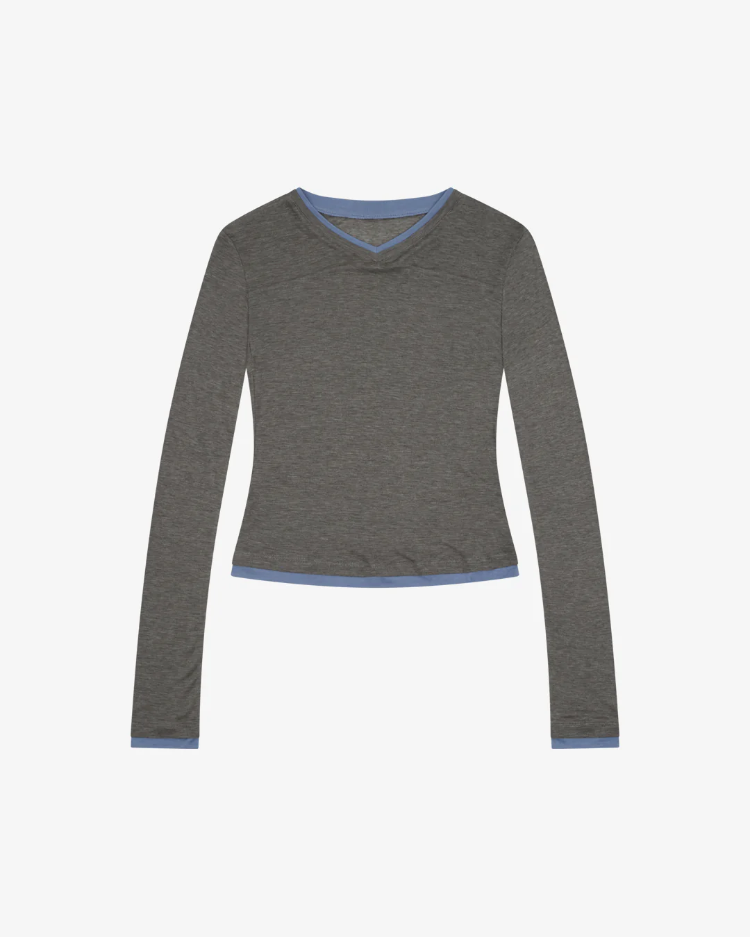 Women's V Neck LS Tee
